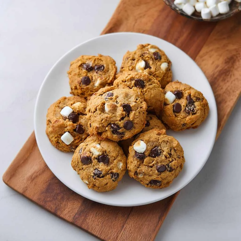 Pumpkin Smores Cookies