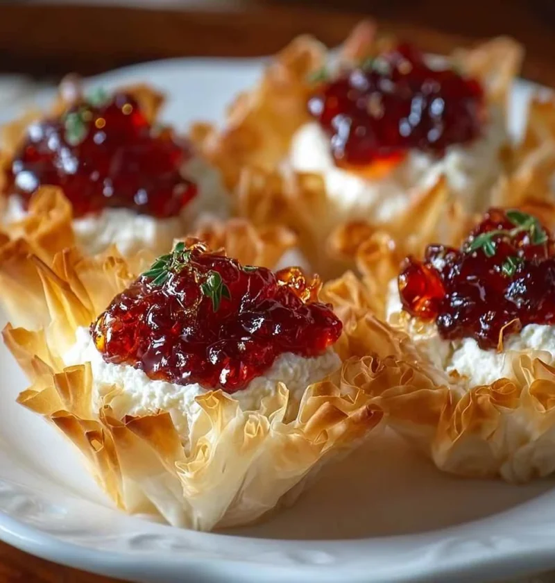 Pepper Jelly Cream Cheese Appetizer Dip Bites Recipe