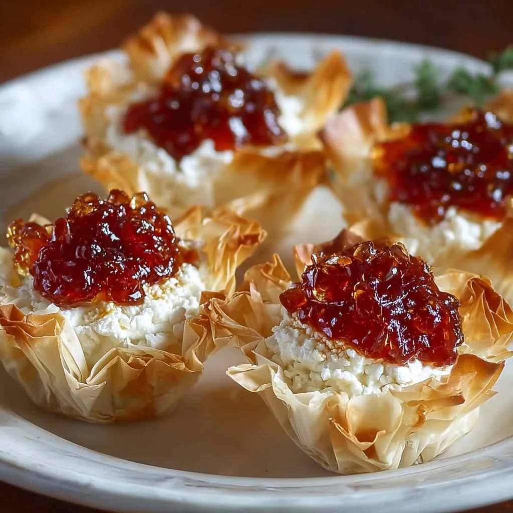 Pepper Jelly Cream Cheese Appetizer Dip Bites Recipe