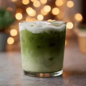 Salted Maple Matcha Latte (Iced & Creamy)