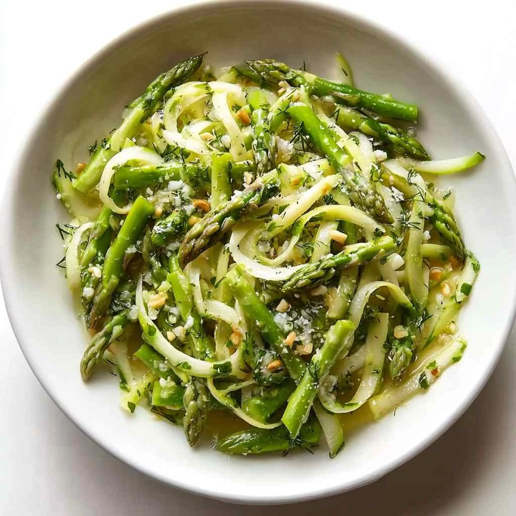 Shaved Asparagus Salad with Lemon Dressing