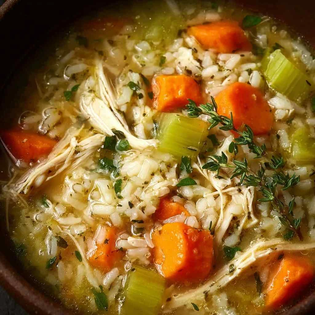 Slow Cooker Chicken and Rice Soup