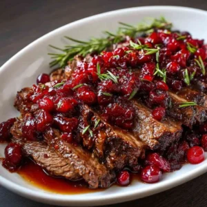 Slow Cooker Cranberry Beef Brisket
