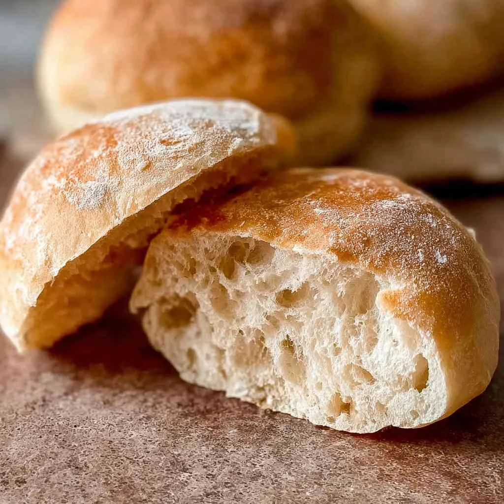 Sourdough Ciabatta Buns (Or Dinner Rolls!)
