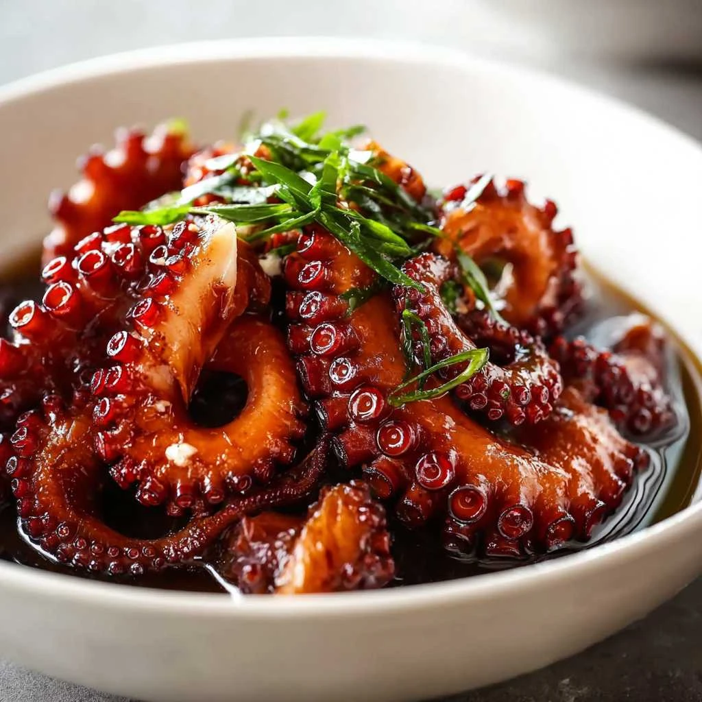 Spicy Stirfried Small Octopus Flavorful Adventure Await