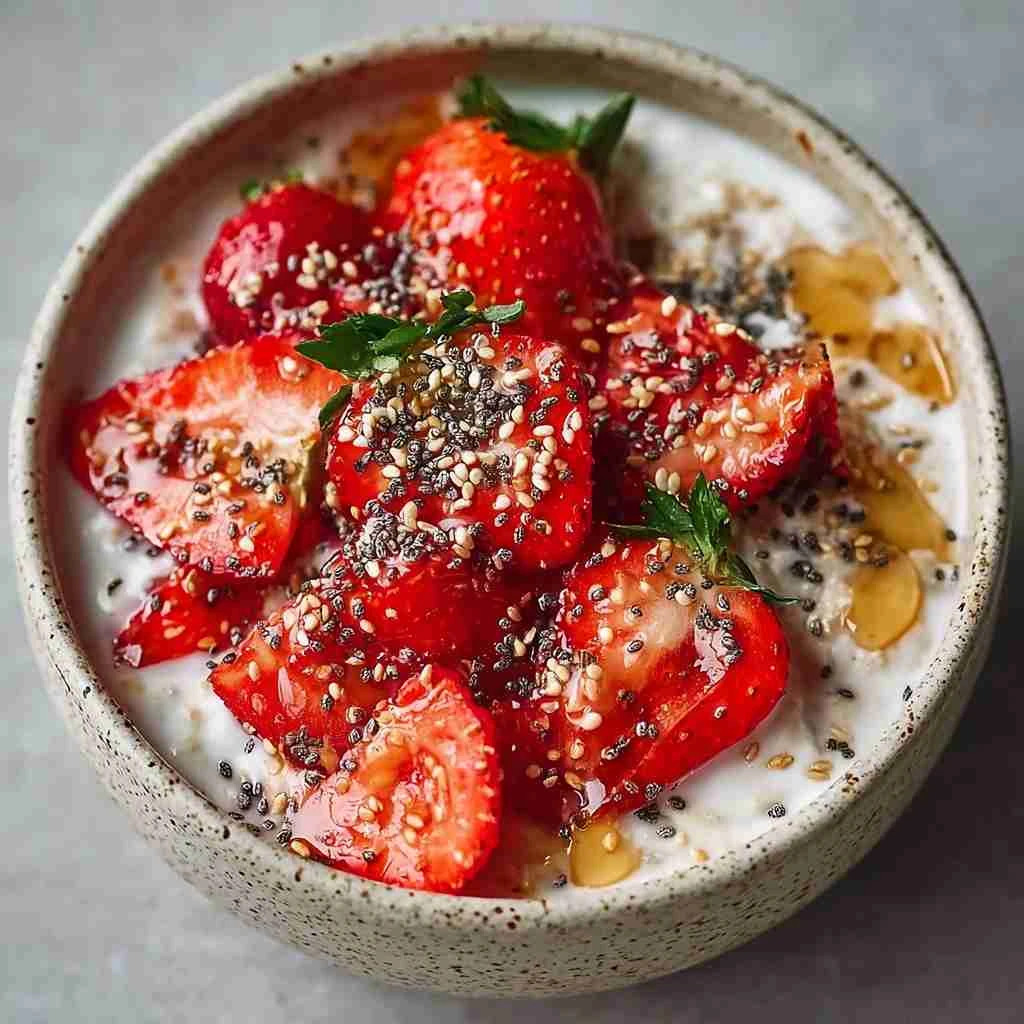 Strawberry Yogurt Overnight Oats