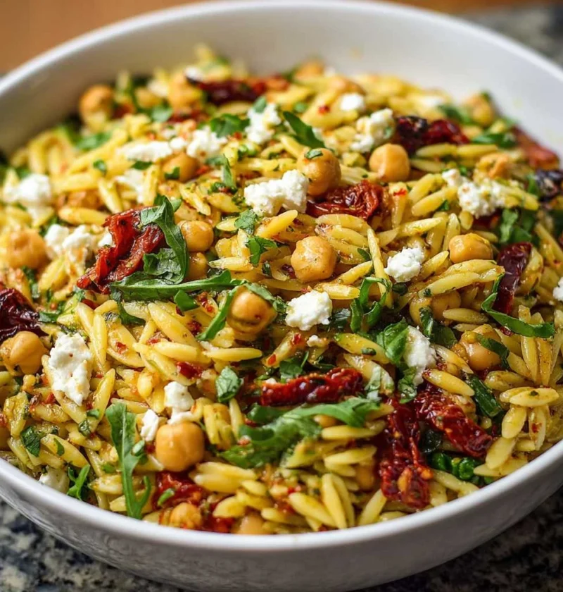 Sun Dried Tomato Orzo Pesto