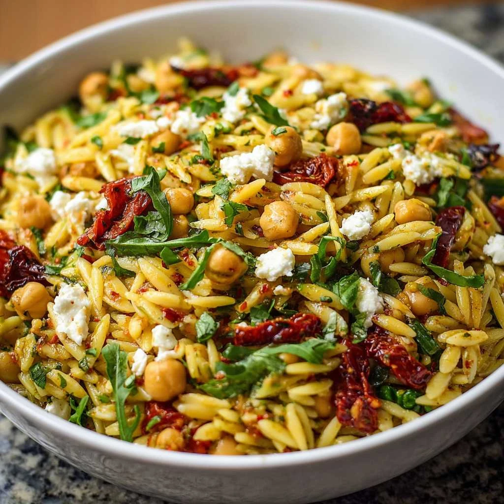Sun Dried Tomato Orzo Pesto