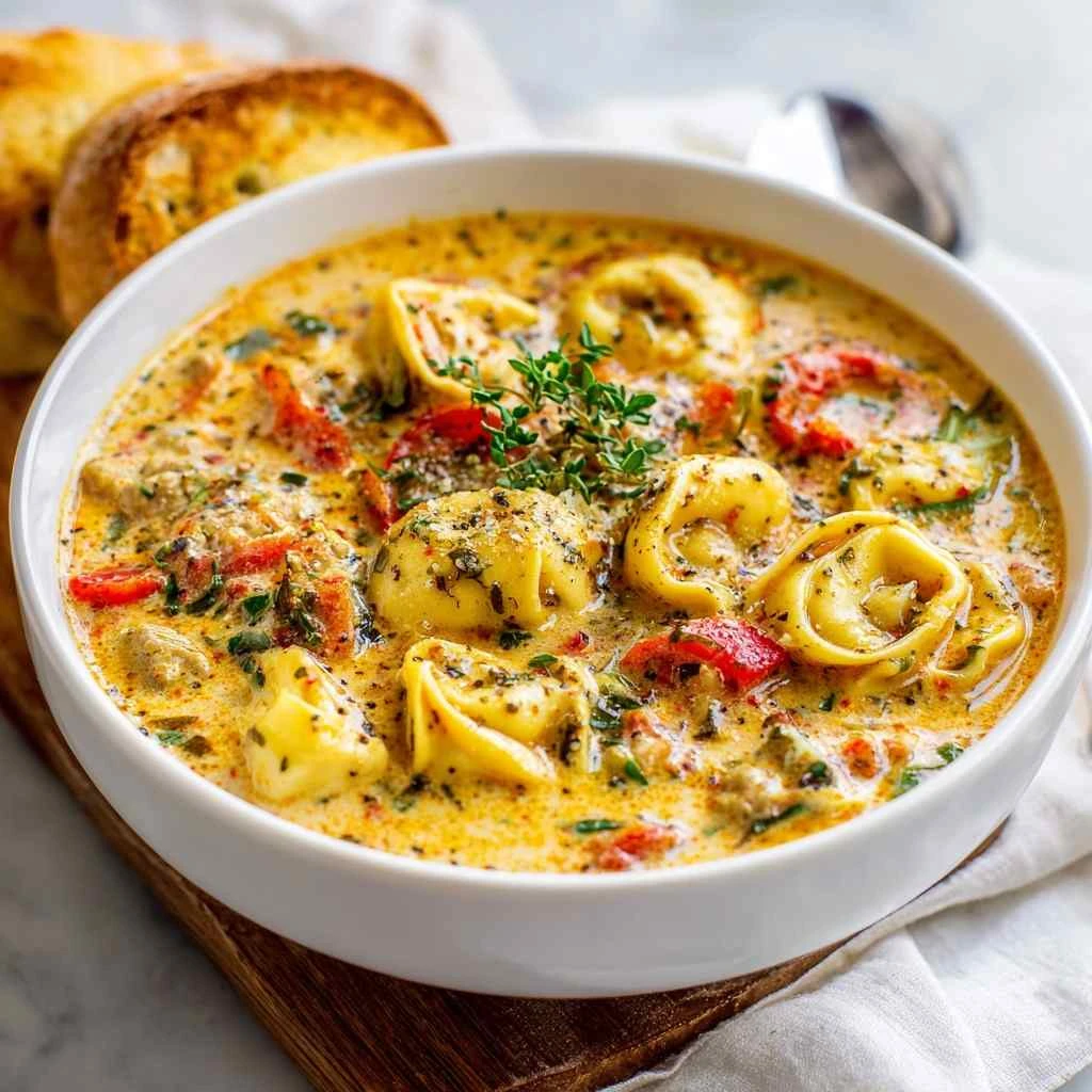 Ultimate Creamy Sausage and Tortellini Soup