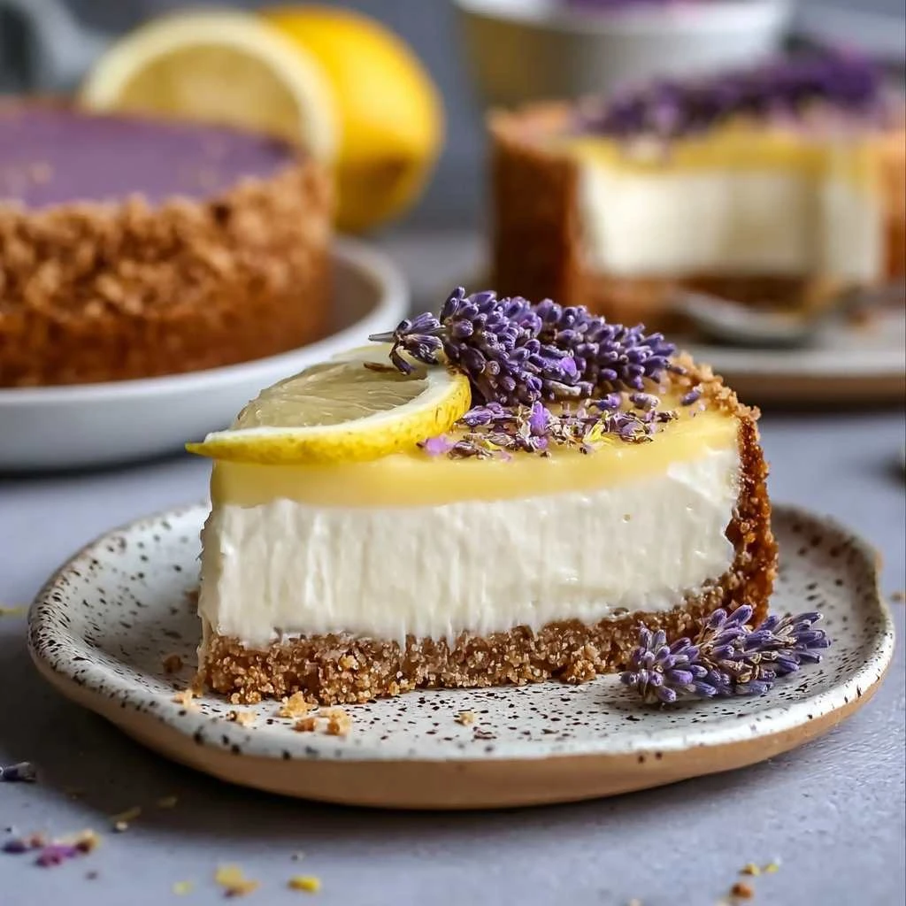 Ultimate Lemon Lavender Cheesecake Sweet Surprise
