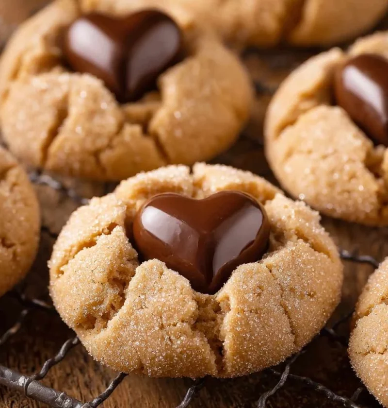 Valentine Peanut Butter Blossoms Sweet Treat Your Loved