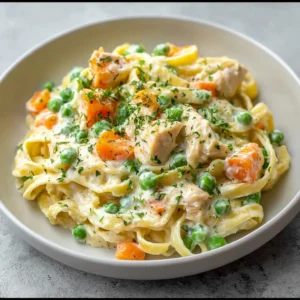 15. Easy Make-Ahead Chicken & Veggie Alfredo Freezer Meal