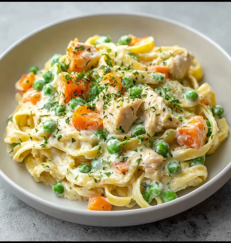 Makeahead Chicken Veggie Alfredo Freezer Meal