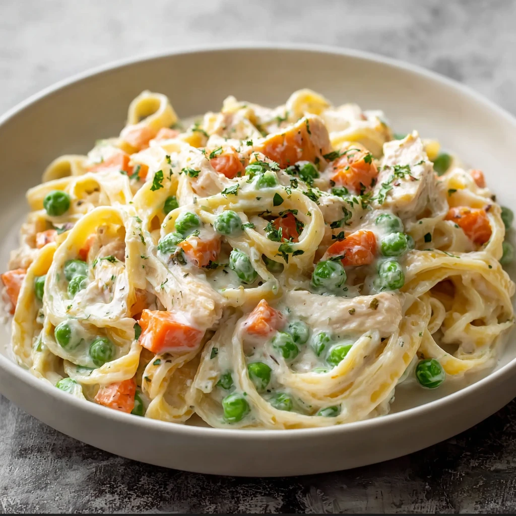Makeahead Chicken Veggie Alfredo Freezer Meal