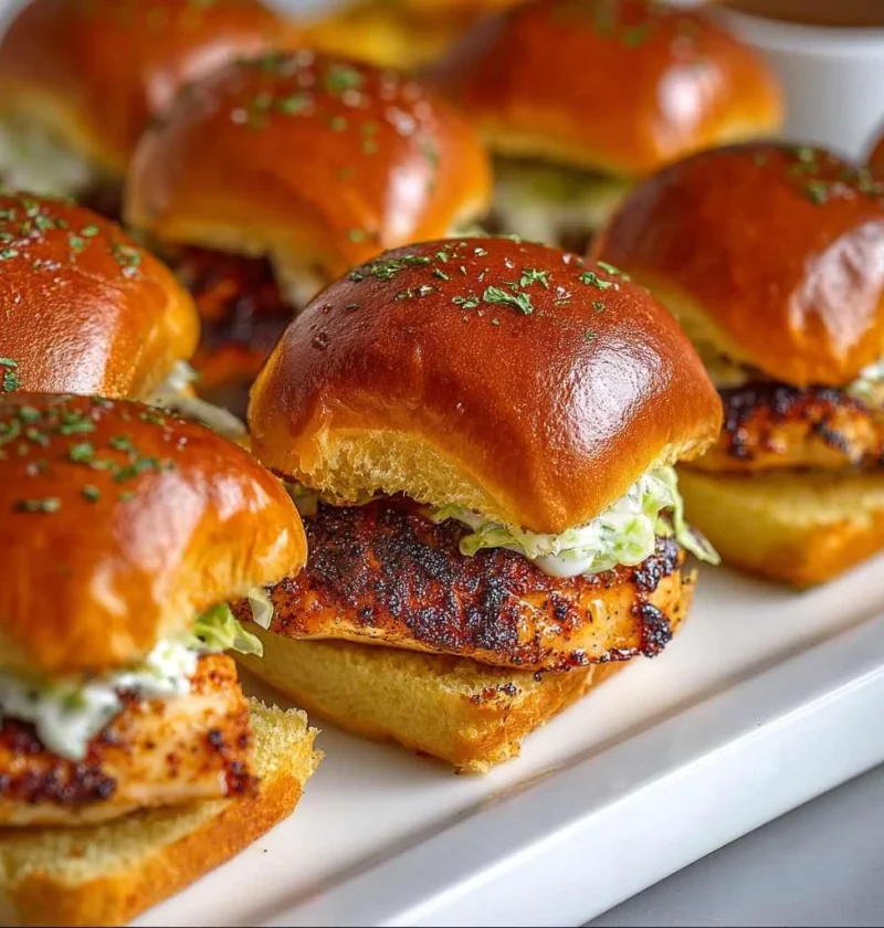 Alabama White Bbq Blackened Chicken Sliders Recipe