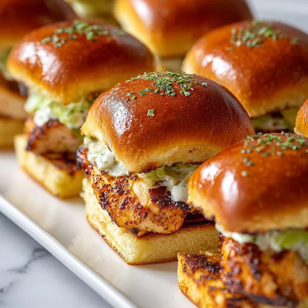 Alabama White Bbq Blackened Chicken Sliders Recipe