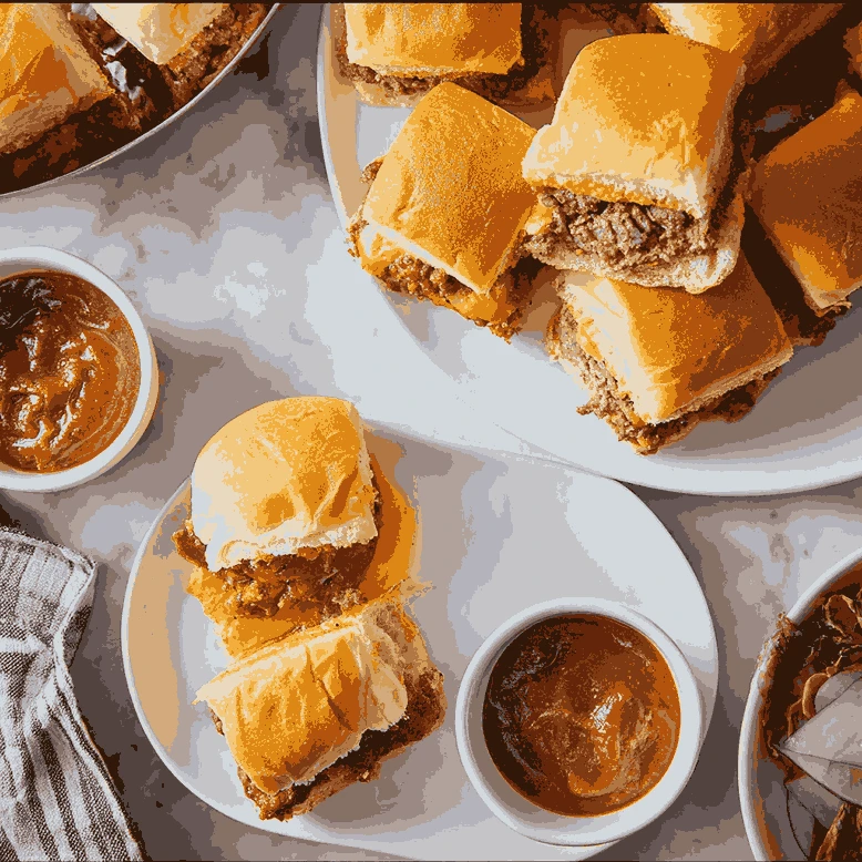BBQ Cheeseburger Sliders