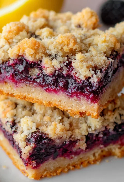 Blackberry Crumb Bars