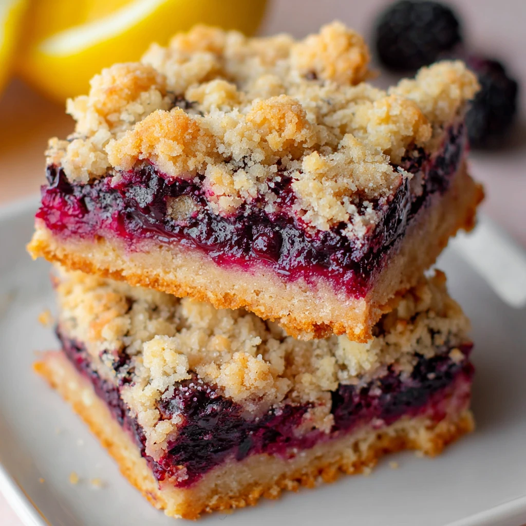Blackberry Crumb Bars