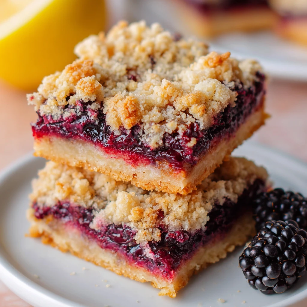 Blackberry Crumb Bars