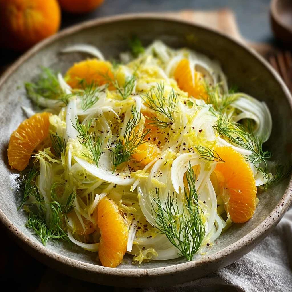 Brighten Winter Shaved Fennel Salad Clementine Vinaigrette