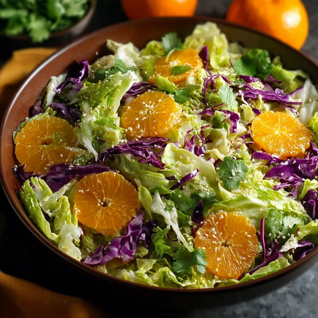 Brighten Your Day Sesame Orange Napa Cabbage Salad