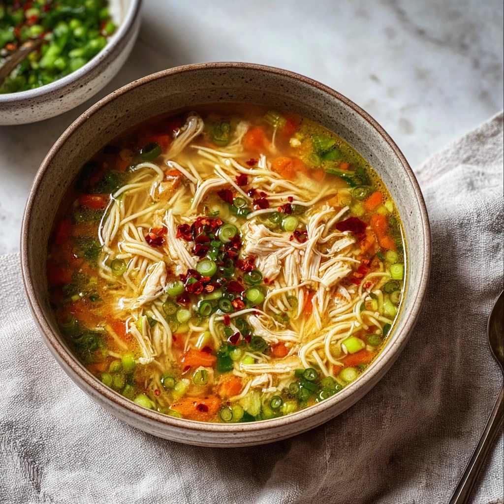 Classic Ginger Garlic Chicken Noodle Soup Goto Cozy