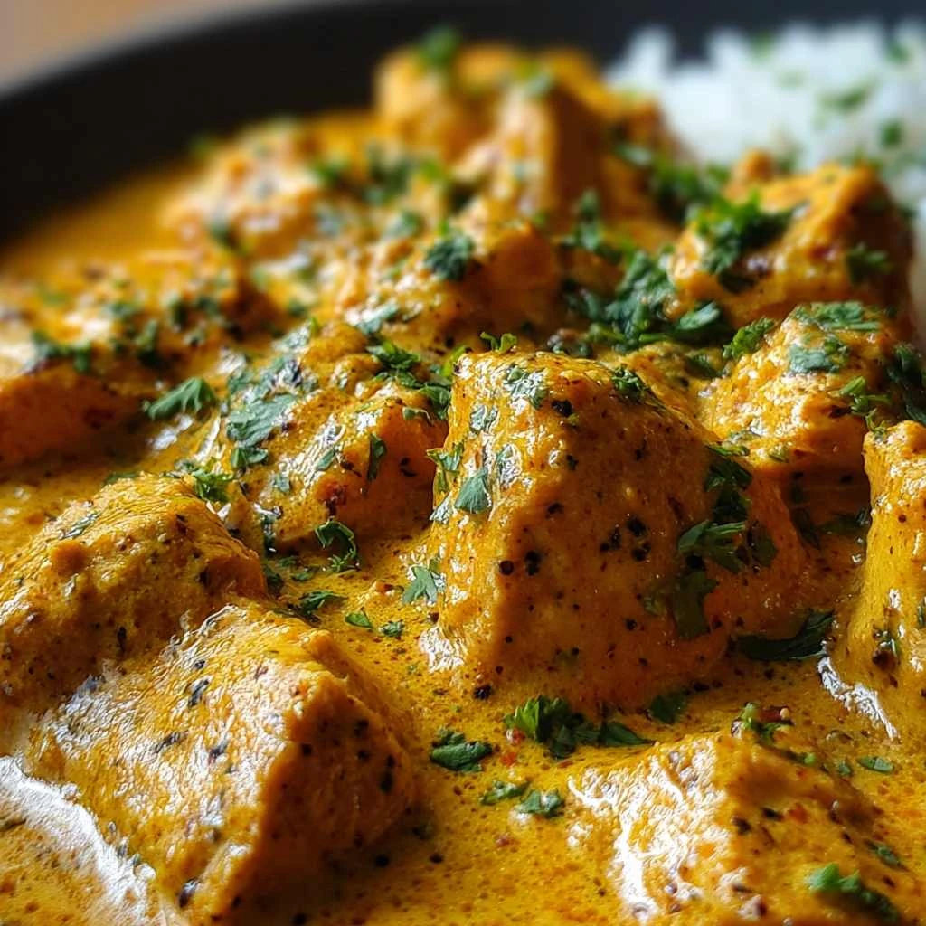 Creamy Homemade Chicken Korma Perfect with Flatbread or Rice