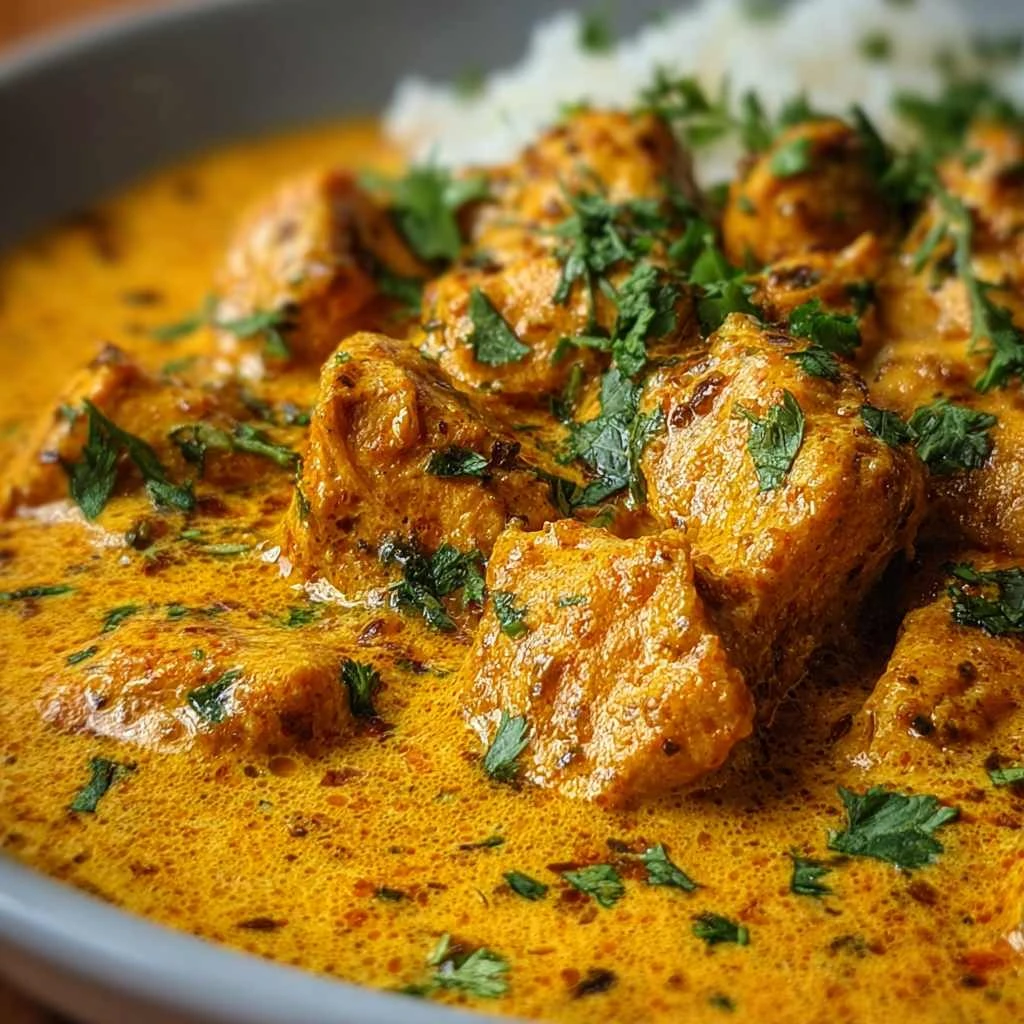 Creamy Homemade Chicken Korma Perfect Flatbread Rice