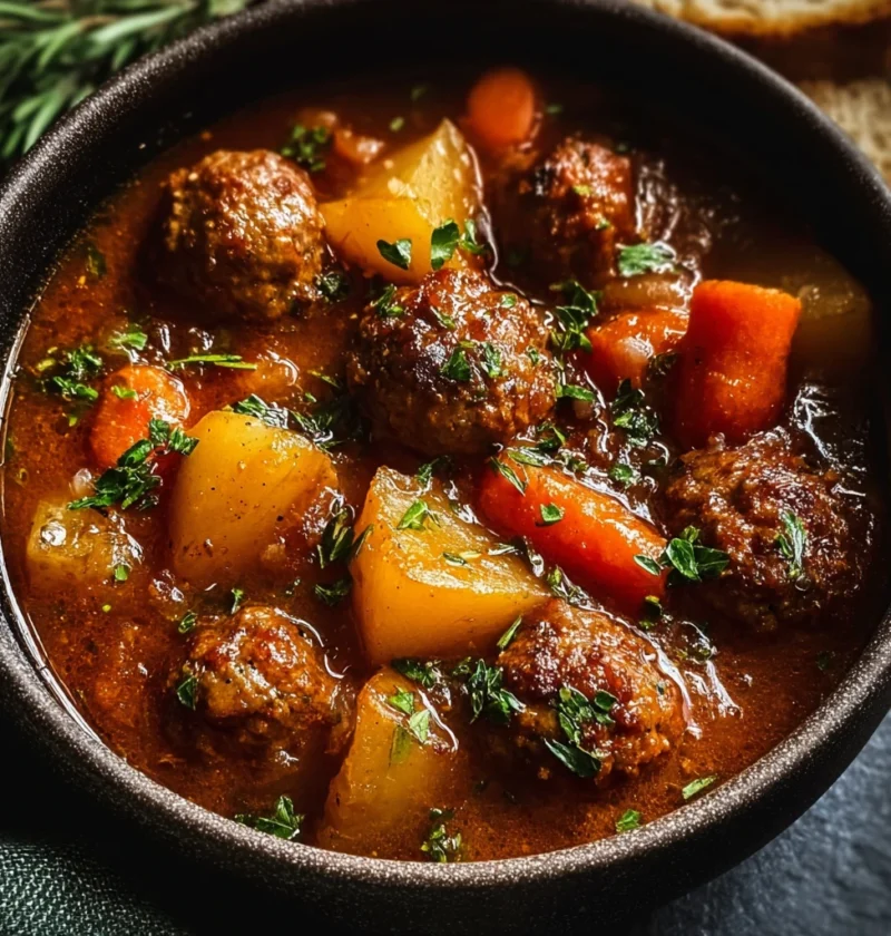 Cozy Meatball Stew That Warms Your Soul