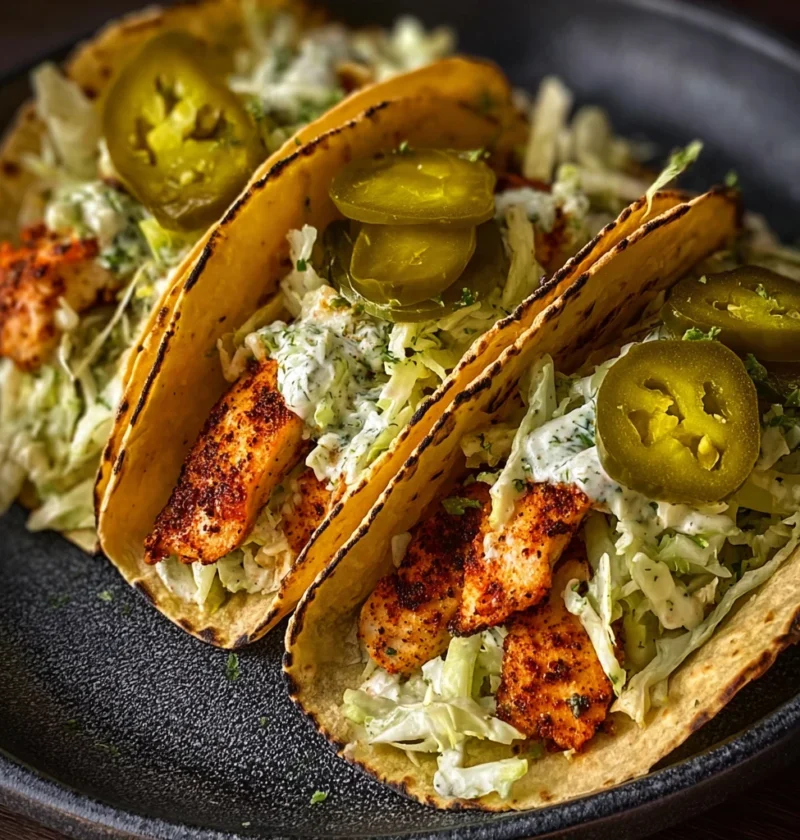 Dill Pickle Ranch Smash Chicken Tacos