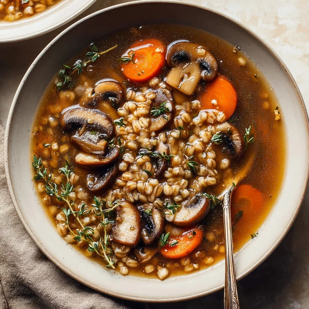 Makeahead Mushroom Barley Soup Freezer Meal
