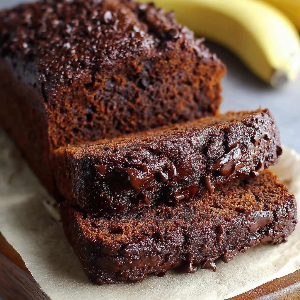 Healthy Chocolate Banana Bread