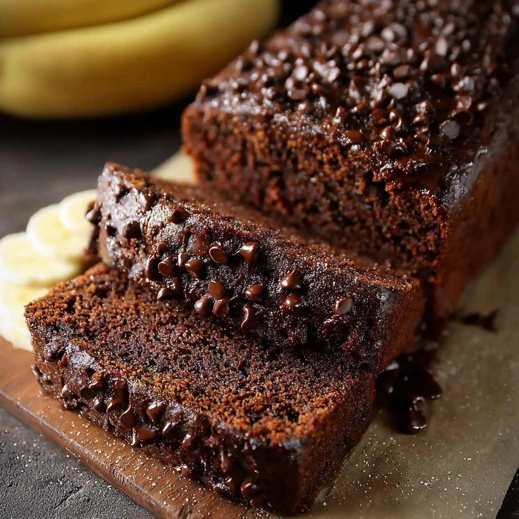 Healthy Chocolate Banana Bread