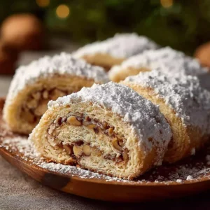Italian Nut Roll Cookies
