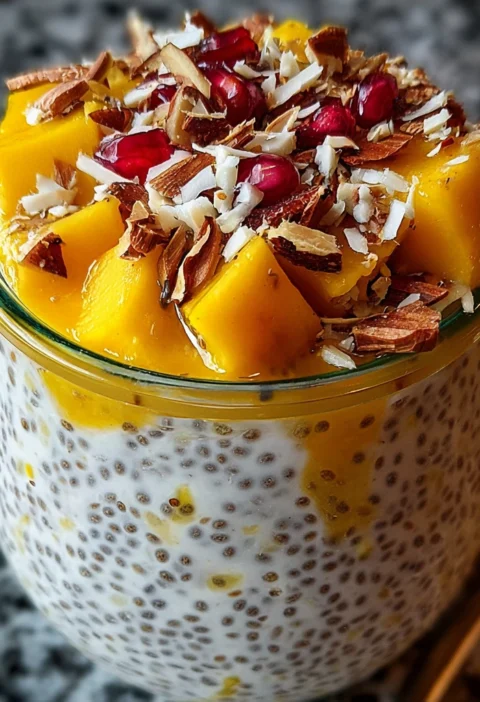 Mango Chia Overnight Oats Delicious Morning Boost