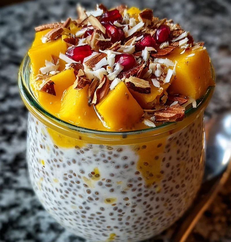 Mango Chia Overnight Oats Delicious Morning Boost