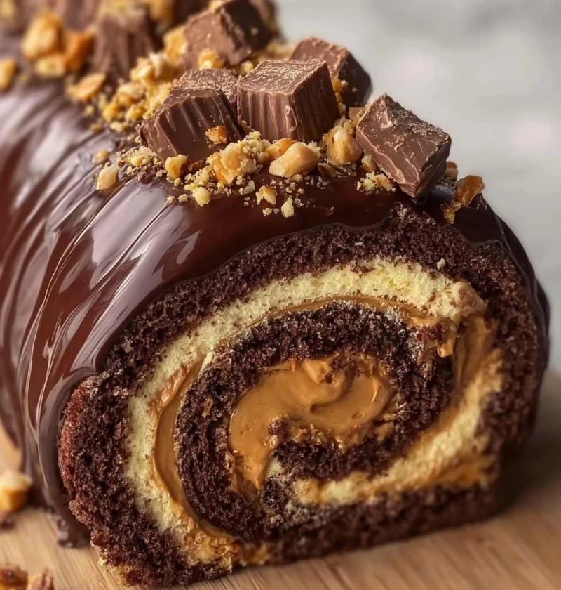 Peanut Butter Cup Cake Roll Recipe