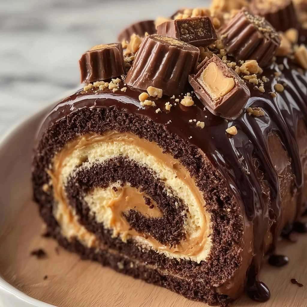 Peanut Butter Cup Cake Roll Recipe