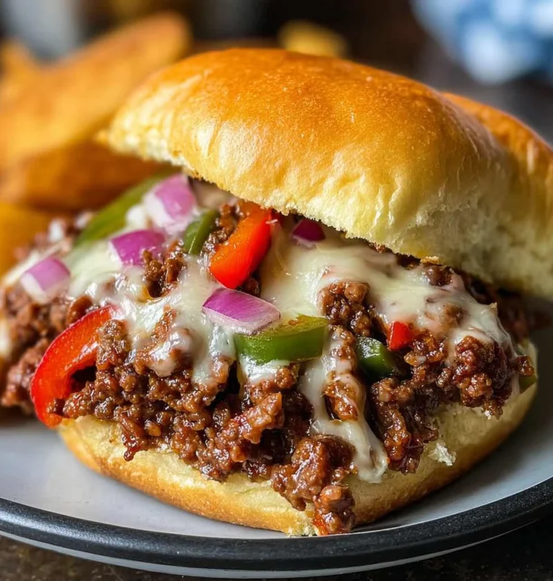 Philly Cheesesteak Sloppy Joes