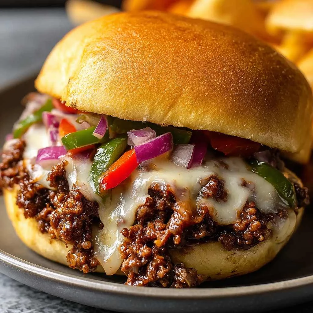 Philly Cheesesteak Sloppy Joes