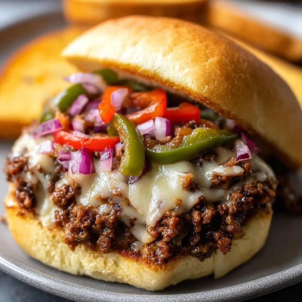 Philly Cheesesteak Sloppy Joes