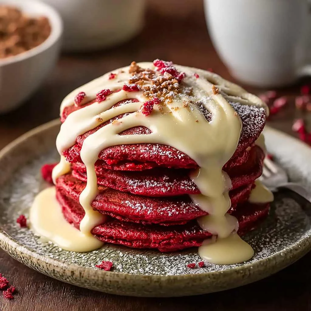 Red Velvet Pancakes