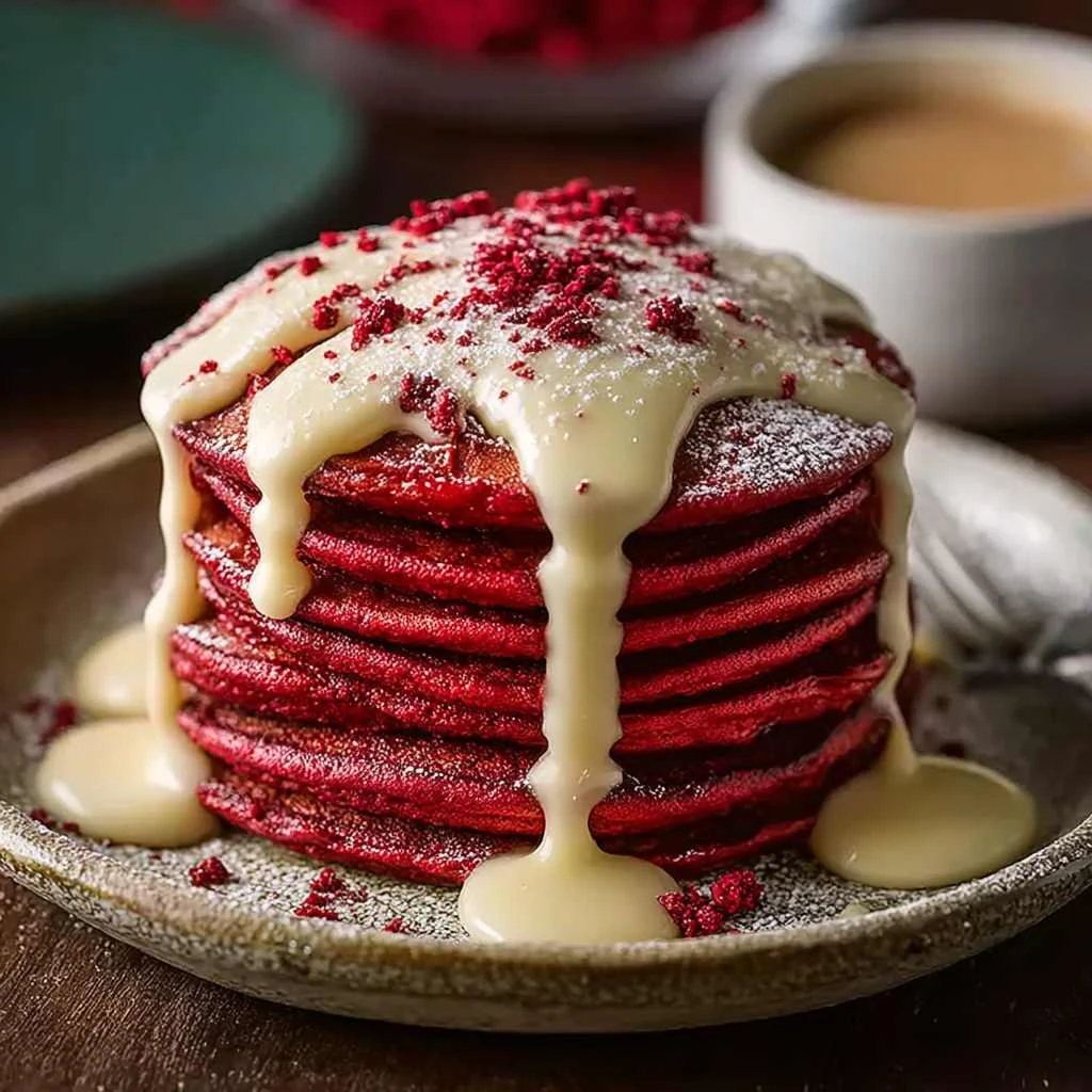 Red Velvet Pancakes