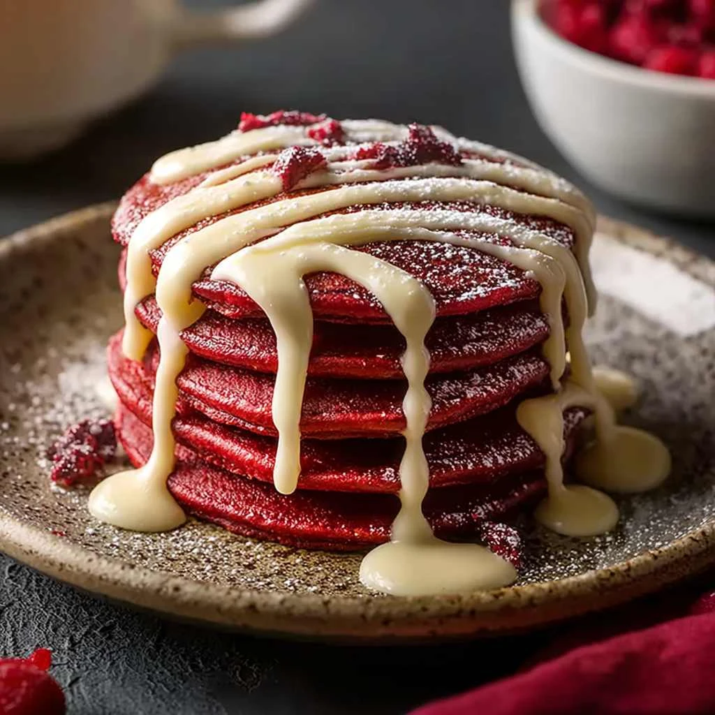 Red Velvet Pancakes