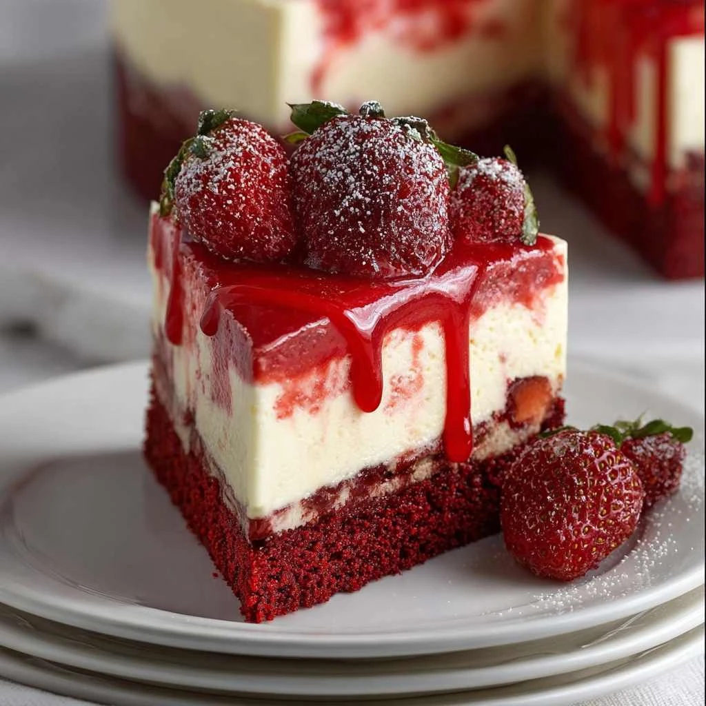 Red Velvet Strawberry Cheesecake Recipe: A Homemade Treat