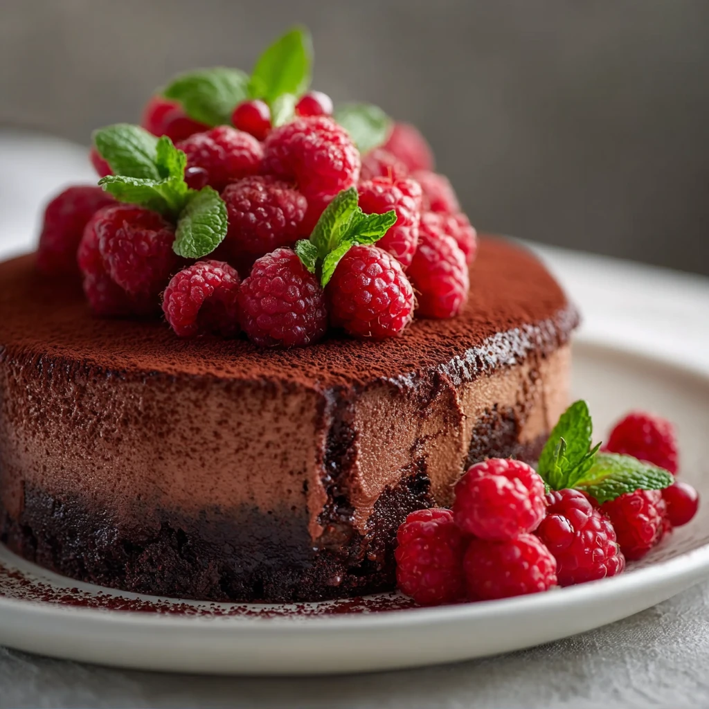 Rich Dark Chocolate Raspberry Mousse Cake Recipe Must