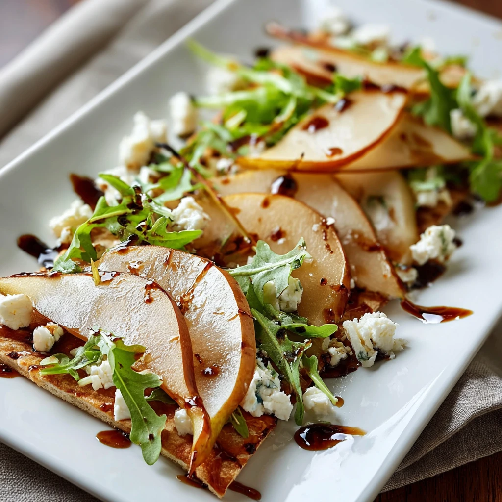 Roasted Fennel Pear Flatbread Musttry Delight