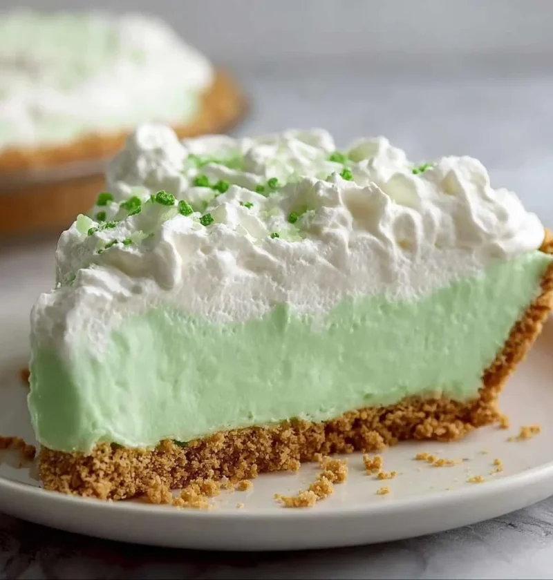 Shamrock Shake Pie Nobake Delight Patricks Day