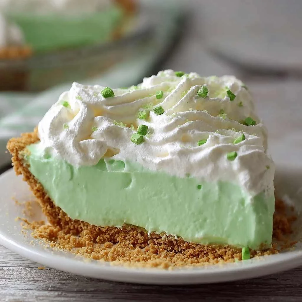 Shamrock Shake Pie Nobake Delight Patricks Day